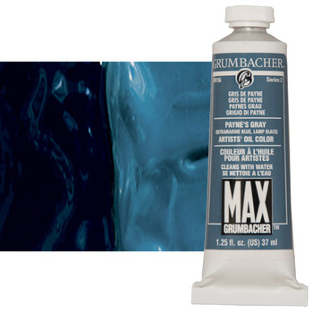 MAX Water-Mixable Oil Color 37 ml Tube - Payne's Grey