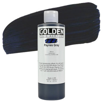 GOLDEN Fluid Acrylics Payne's Gray 8 oz