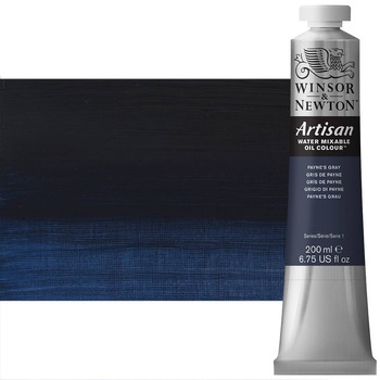 Winsor & Newton Artisan Water Mixable Oil Color - Payne's Grey, 200ml Tube