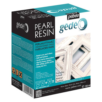Pebeo Gedeo Pearl Resin Kit - Pearl White, 150ml