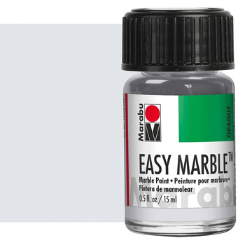 Marabu Easy Marble Pearl White Paint, 15ml