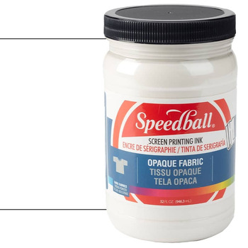 Speedball Opaque Fabric Screen Printing Ink 32 oz Jar - Pearl White