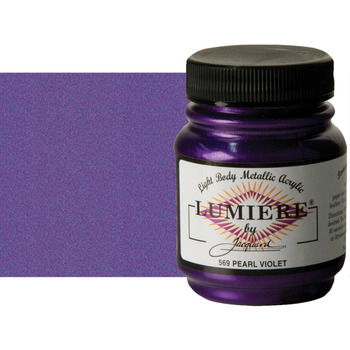 Jacquard Lumiere Fabric Color - Pearlescent Violet, 2.25oz Jar