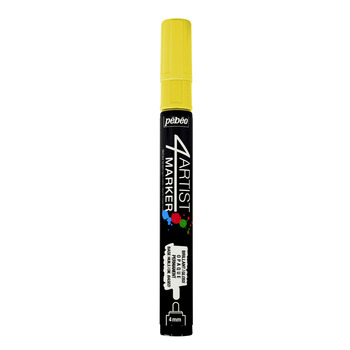 Pebeo 4Artist Marker Yellow Broad Bullet Nib 4 mm