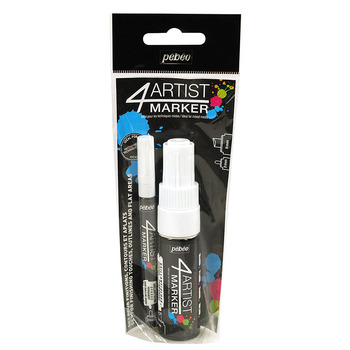 Pebeo 4Artist Markers Set of 2 White