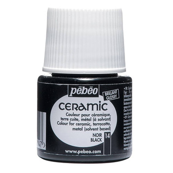 Pebeo Ceramic Color Black 45 ml