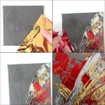 Pebeo Mixed Media Gedeo Mirror Effect Metal Leaf and Relief Gilding Paste