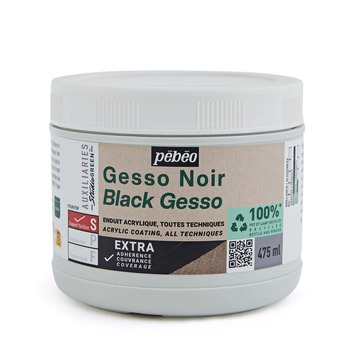 Pebeo Studio Green Black Gesso (475ml)