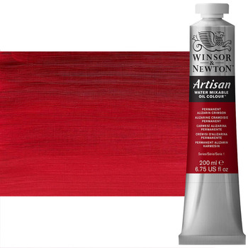 Winsor & Newton Artisan Water Mixable Oil Color - Permanent Alizarin Crimson, 200ml Tube
