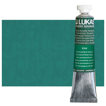 LUKAS Designer's Artist Gouache - Permanent Green Deep, 20ml Tube