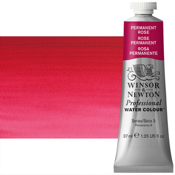 Winsor & Newton Professional Watercolor - Permanent Rose, 37ml Tube