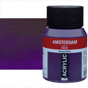 Amsterdam Standard Series Acrylic Paint - Permanent Blue Violet, 500ml Jar