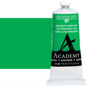Grumbacher Academy Acrylics Permanent Green Light 90 ml