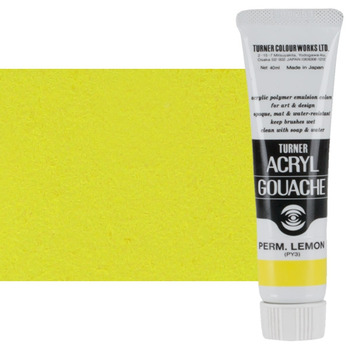 Turner Artist Acryl Gouache - Permanent Lemon, 40ml