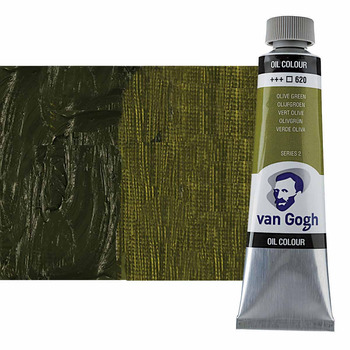 Van Gogh Oil Color, Permanent Olive Green 40ml Tube