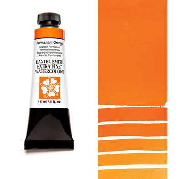 Daniel Smith Extra Fine Watercolor - Permanent Orange, 15 ml Tube