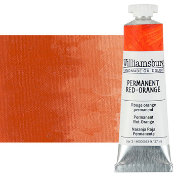 Williamsburg Oil Color, Permanent Red Orange, 37ml Tube