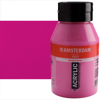 Amsterdam Standard Series Acrylic Paint - Permanent Red Violet Light, 1 Liter Jar