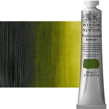 Winsor & Newton Professional Acrylic Permanent Sap Green 200 ml