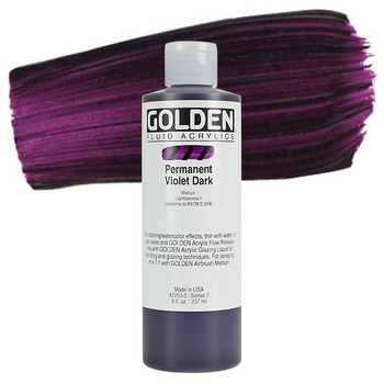 GOLDEN Fluid Acrylics Permanent Violet Dark 8 oz