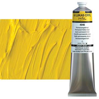 LUKAS CRYL Pastos Acrylics - Permanent Yellow Light, 200ml Tube