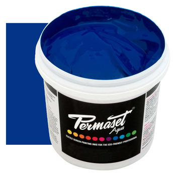 Permaset Aqua Supercover Fabric Printing Ink 1 Liter - Blue B