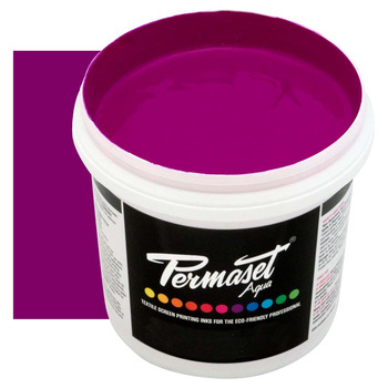 Permaset Aqua Supercover Fabric Printing Ink 1 Liter - Glow Violet