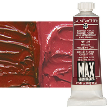 MAX Water-Mixable Oil Color 37 ml Tube - Perylene Maroon