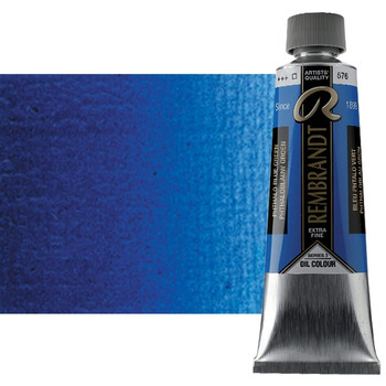 Rembrandt Extra-Fine Artists' Oil - Phthalo Blue Green, 150ml Tube