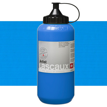 Lascaux Thick Bodied Artist Acrylics Phthalo Blue Medium 750 ml
