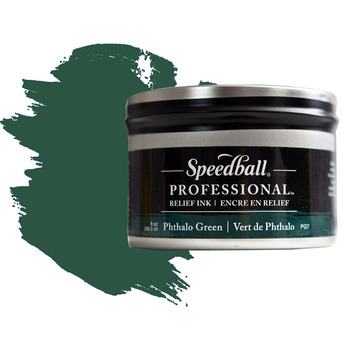 Speedball Professional Relief Ink - Phthalo Green 8oz