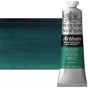 Winsor & Newton Artisan Water Mixable Oil Color - Phthalo Green Blue Shade, 37ml Tube