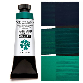 DANIEL SMITH Extra Fine GOUACHE Phthalo Green (Blue Shade), 15ml Tube