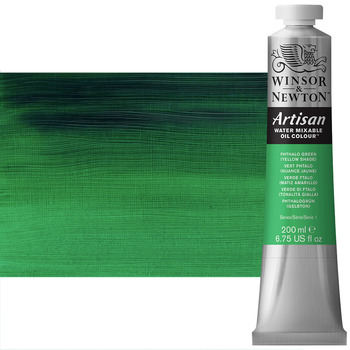 Winsor & Newton Artisan Water Mixable Oil Color - Phthalo Green Yellow Shade, 200ml Tube
