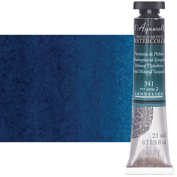 Sennelier l'Aquarelle Artists Watercolor - Phthalo Turquoise, 21ml Tube