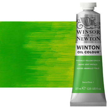 Winton Oil Color - Yellow-Green, 37ml Tube