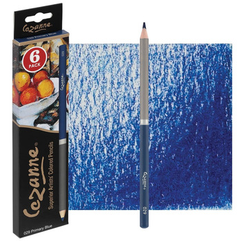 Cezanne Colored Pencils - Primay Blue, Box of 6