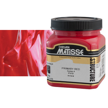 Matisse Structure Acrylic 250 ml Jar - Primary Red