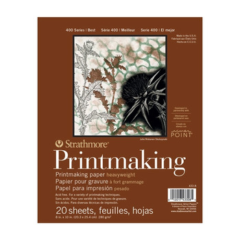 Strathmore 400 Series Printmaking Pad 8x10in - 20 pages Glue Bound