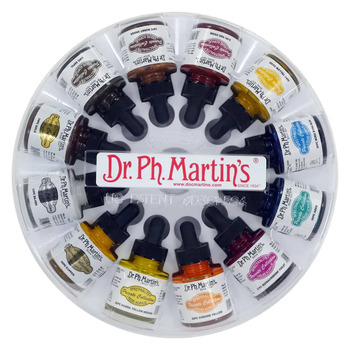 Dr. Ph. Martin's Spectralite Liquid Acrylics - Assorted Colors (Set of 12)