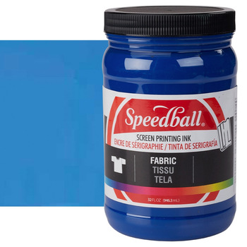 Speedball Fabric Screen Printing Ink 32 oz Jar - Process Cyan