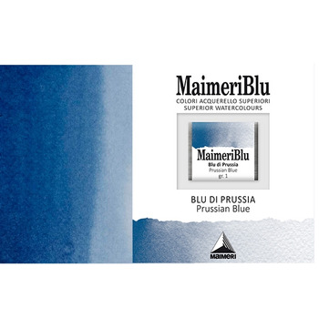MaimeriBlu Superior Watercolour Half Pan - Prussian Blue