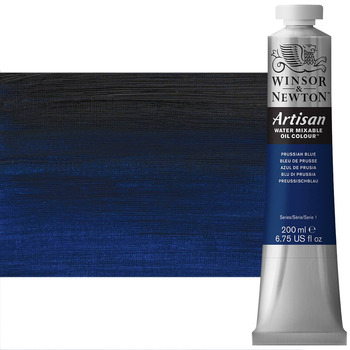 Winsor & Newton Artisan Water Mixable Oil Color - Prussian Blue, 200ml Tube