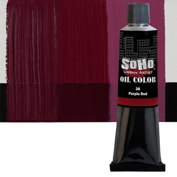 Soho Artist Oil Color Purple Red, 170ml Tube