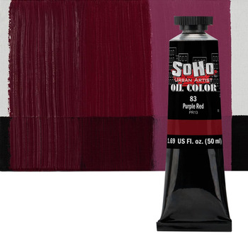 Soho Artist Oil Color Purple Red, 50ml Tube