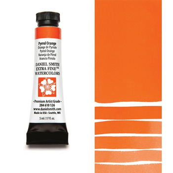 Daniel Smith Extra Fine Watercolor - Pyrrol Orange, 5 ml Tube