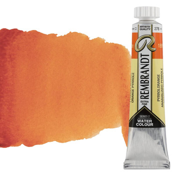 Rembrandt Artists' Watercolor, Pyrrole Orange 20ml Tube