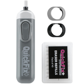 QuickFix+ Battery Powered Art Eraser Gray
