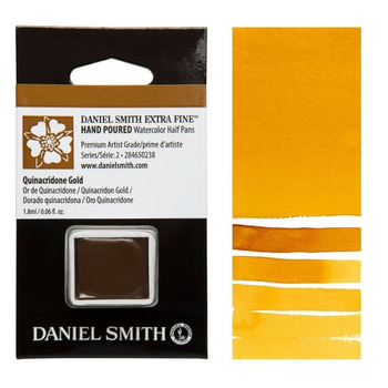 Daniel Smith Watercolor Half Pan - Quinacridone Gold