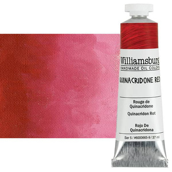 Williamsburg Handmade Oil Paint - Quinacridone Red, 37ml